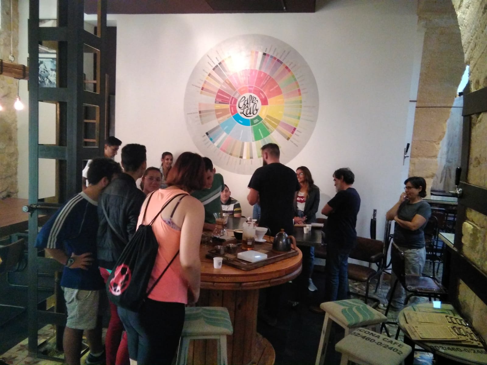 De visita por café lab