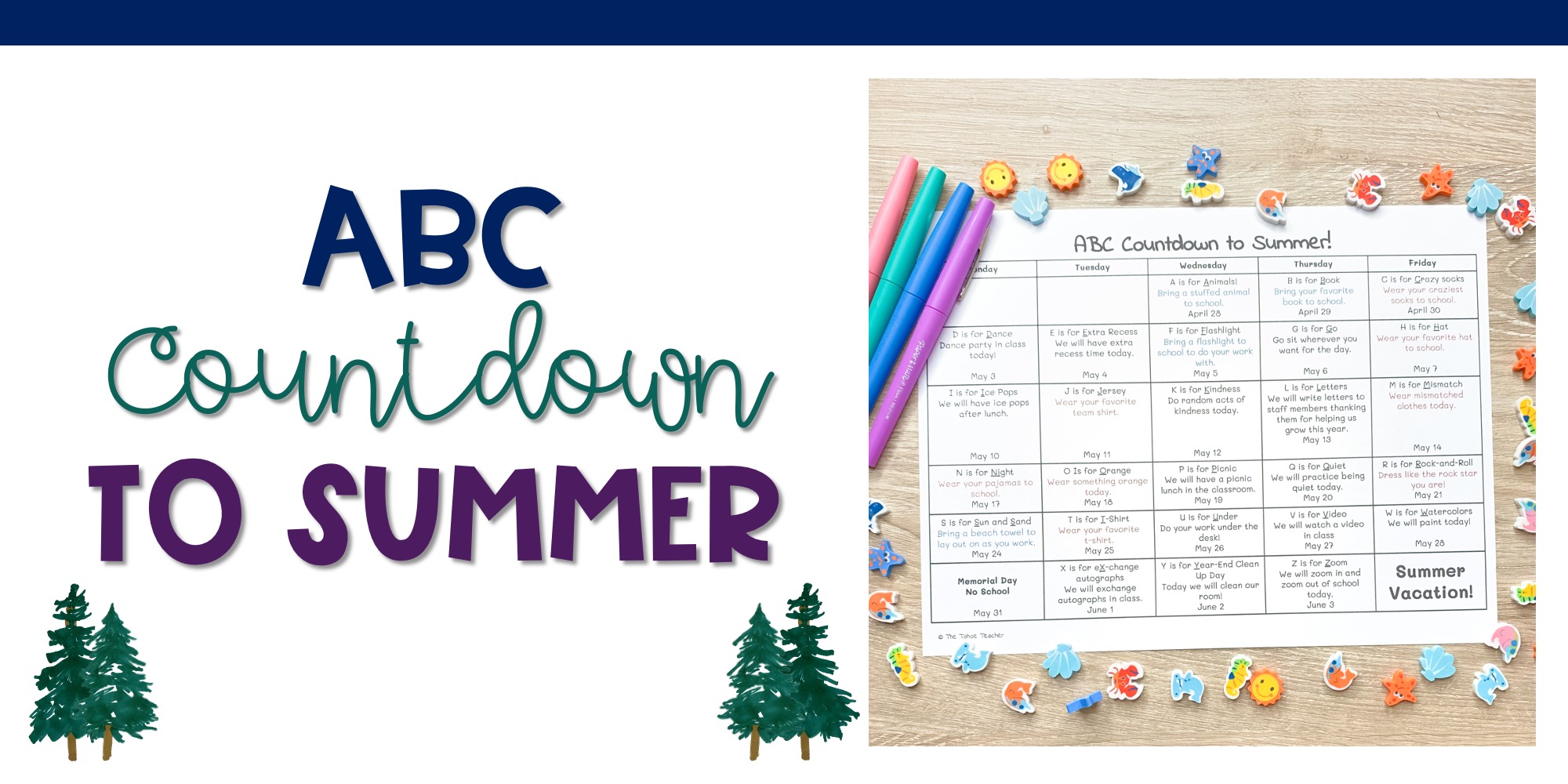 ABC Countdown to Summer / The Tahoe Teacher