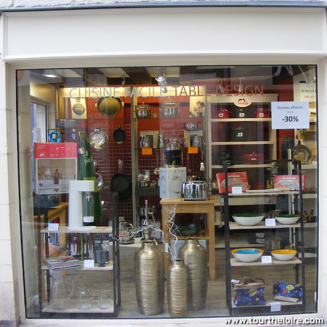 Kitchenware shop, Loches, Indre et Loire, France. Photo by Loire Valley Time Travel.