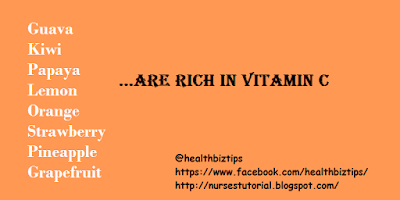 What are foods rich in Vitamin C?