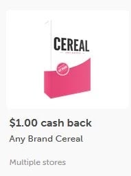 $1.00 off any Cereal ibotta cashback rebate *HERE*(limit 1) $1.00 off any Cereal ibotta cashback rebate *HERE*(limit 1)