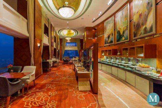 horizon club lounge at Shangri-La Hotel Suzhou