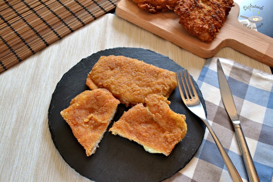 Cordon bleu de lomo de cerdo, jamón y queso