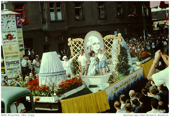 Bergsträßer Winzerfestumszug, Bensheim, 1964, Nachlass Egon Stoll-Berberich