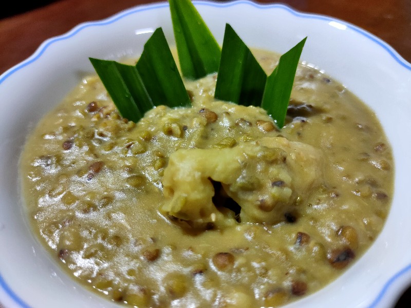 Resepi bubur kacang durian