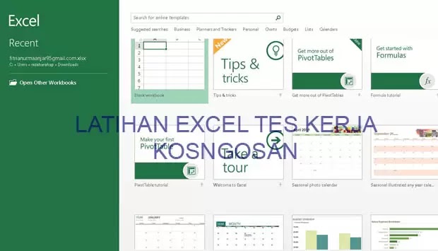 Kumpulan Soal Excel Untuk Tes Kerja Perusahaan Terbaru Berbagai Posisi Kosngosan