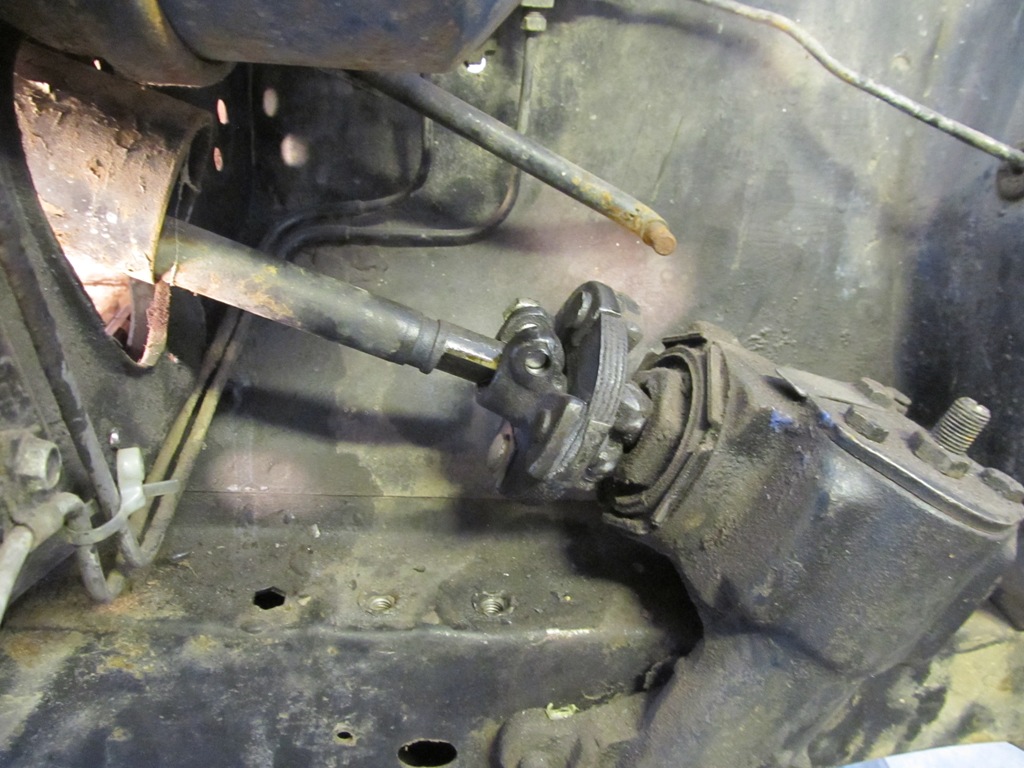 Removal of the steering box/column and the last brake bits