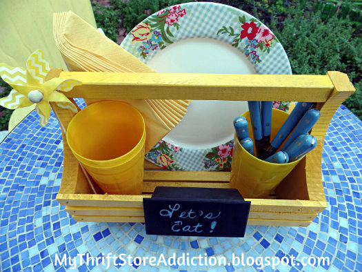 Repurposed picnic caddy