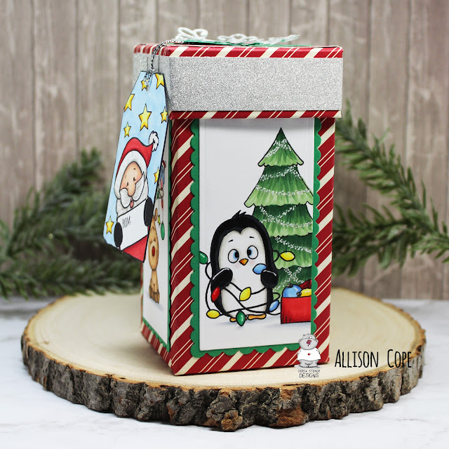 Merry Little Gift Box by Allison Cope featuring all Digital Stamps from Gerda Steiner Designs