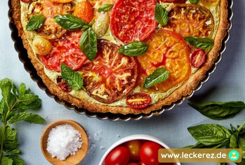 Heirloom Tomaten-Torte Rezept mit Ricotta