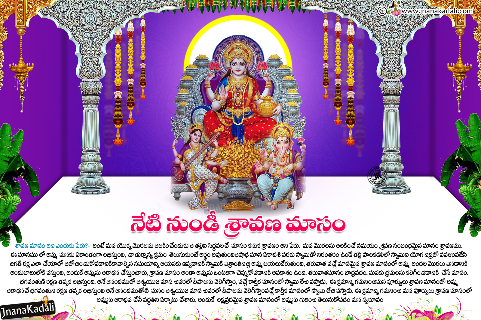 Sravana Masam Information in TeluguGoddess Lakshmi hd wallpapers with Sravana Masam Information in TeluguGoddess Lakshmi hd wallpapers with
