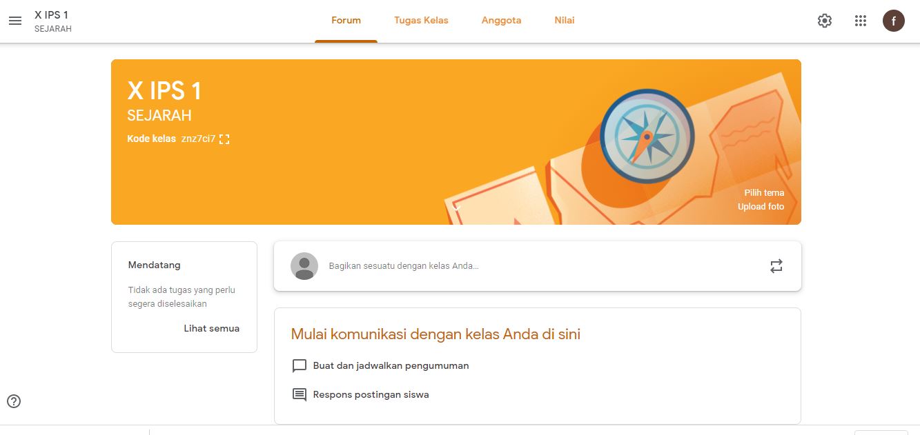 TUTORIAL MEMBUAT KELAS ONLINE DENGAN GOOGLE CLASSROOM BELAJAR UNTUK