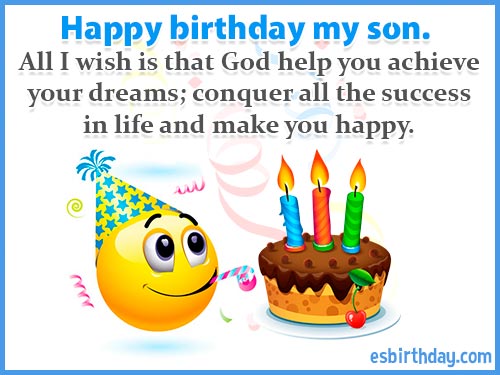 Happy Birthday Messages for Son