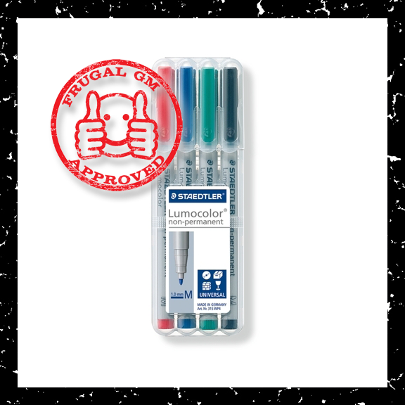 Frugal GM Essential GM Gear Staedtler NonPermanent Pens Frugal GM