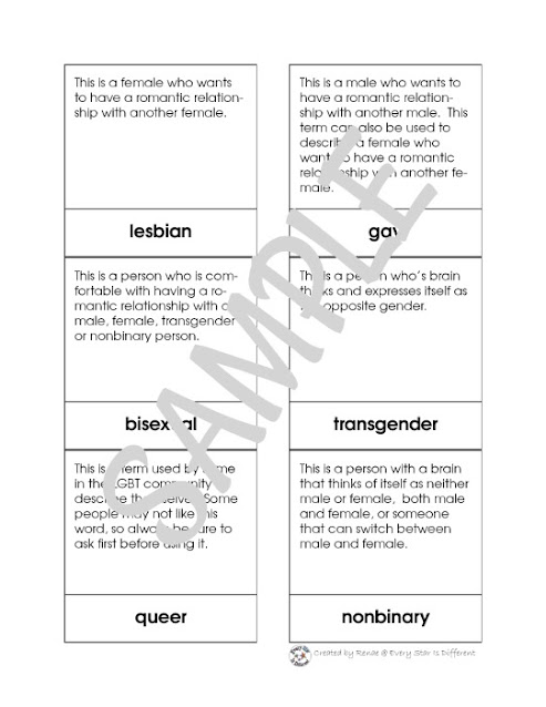 LGBTQ+ Definitions in the Diversity and Inclusion Bundle from Every Star Is Different