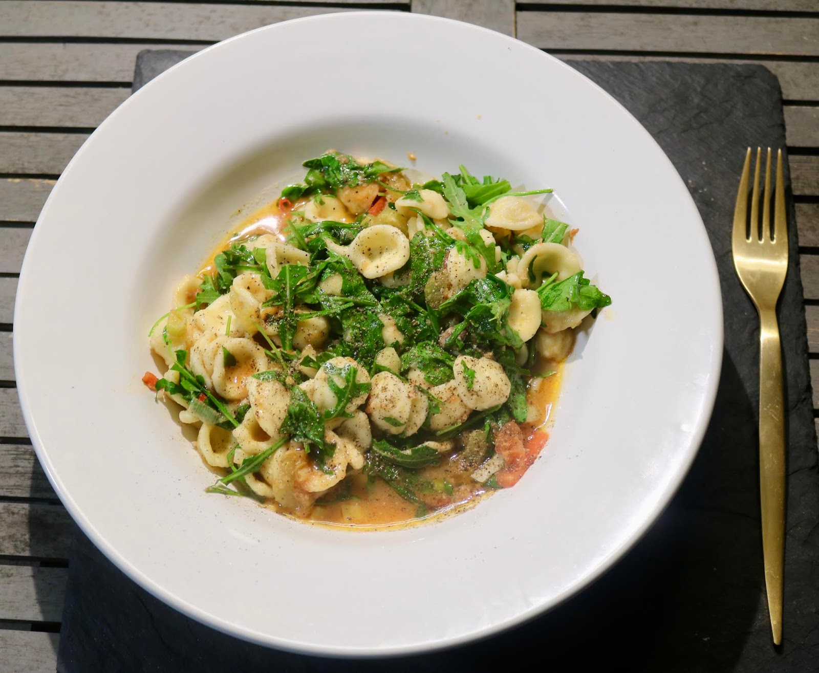 Pasta mit Rucola und Pecorino