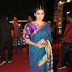 Actress At TV Awards In Blue Saree Dress Hebah Patel