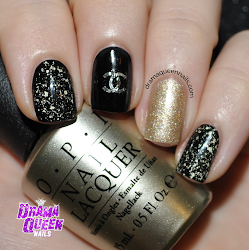 chanel nails decal baby gold glaze satin liquid angel china leather music