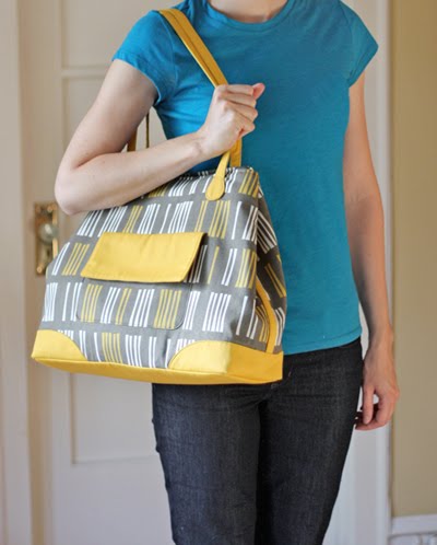 Butterick tote bag: finished! | How About Orange