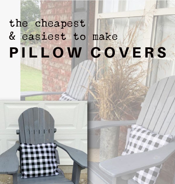 She's Crafty The Cheapest and Easiest Pillow Covers