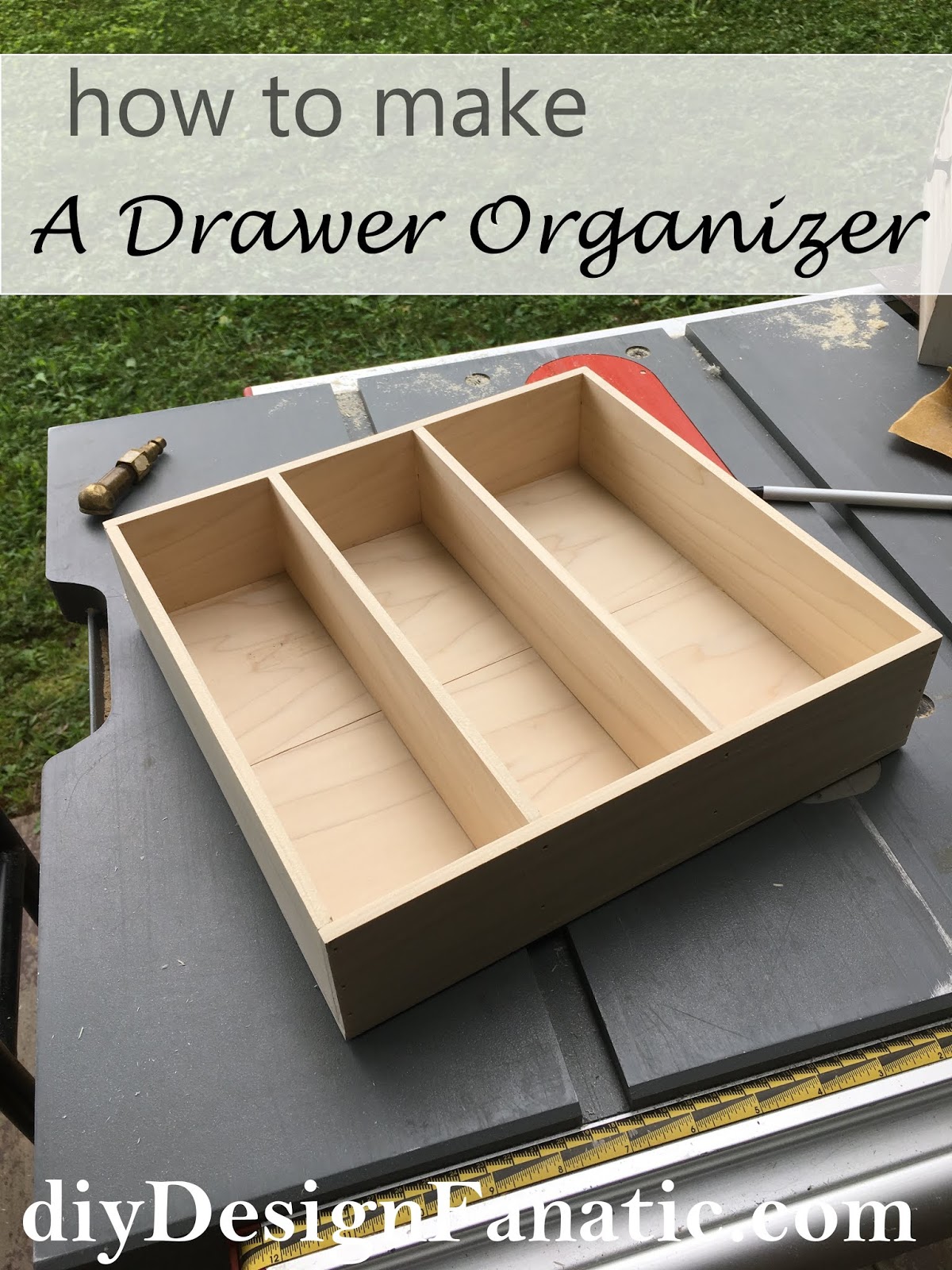 DIY Custom Wooden Drawer Organizers