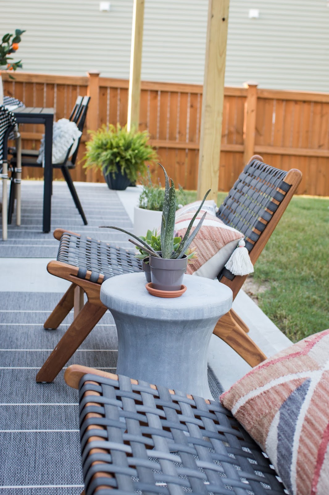 A Builder Basic Concrete Slab, Turned Pretty Patio- Part I - Pretty Real