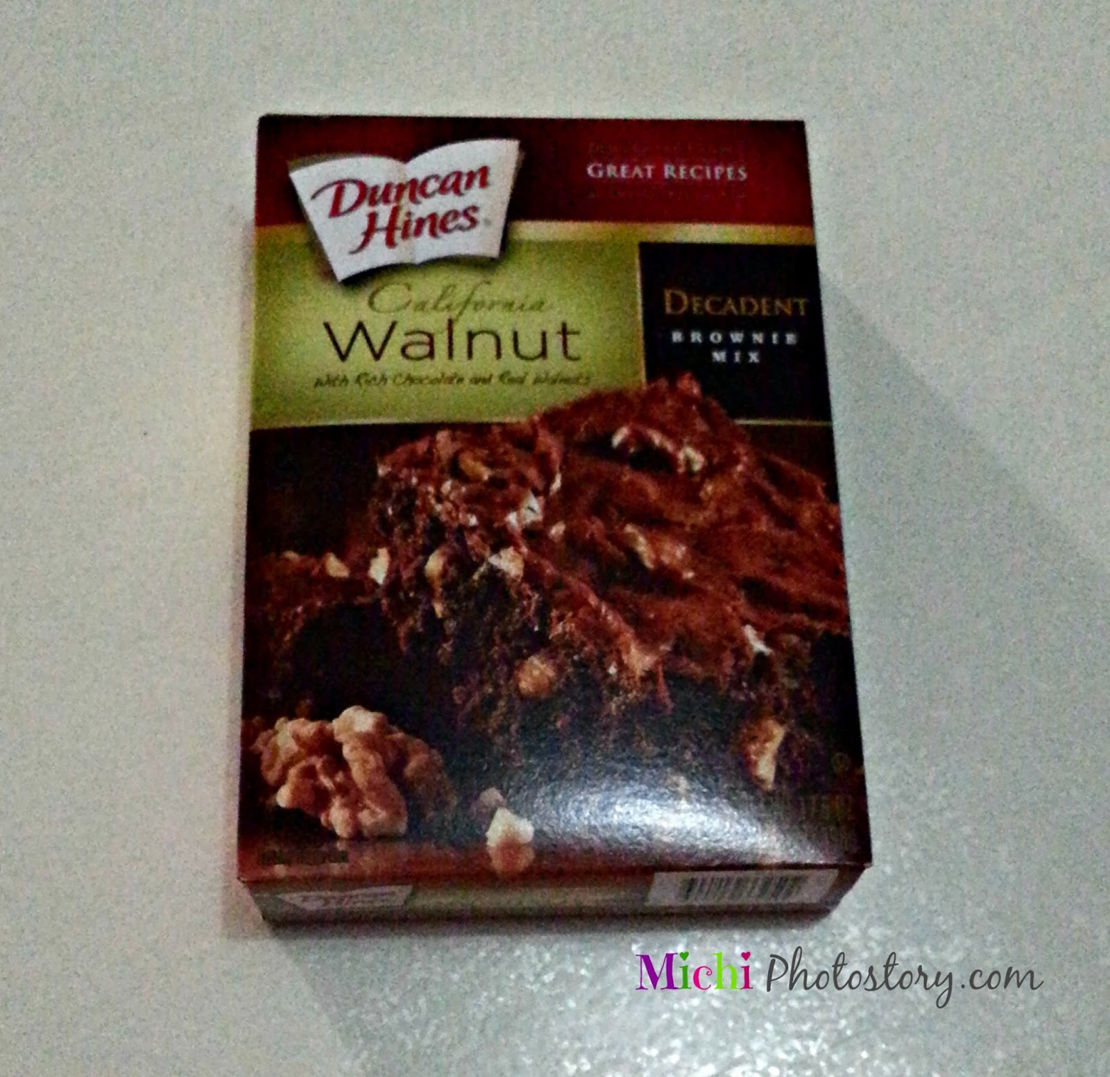 Michi Photostory Duncan Hines California Walnut Brownies