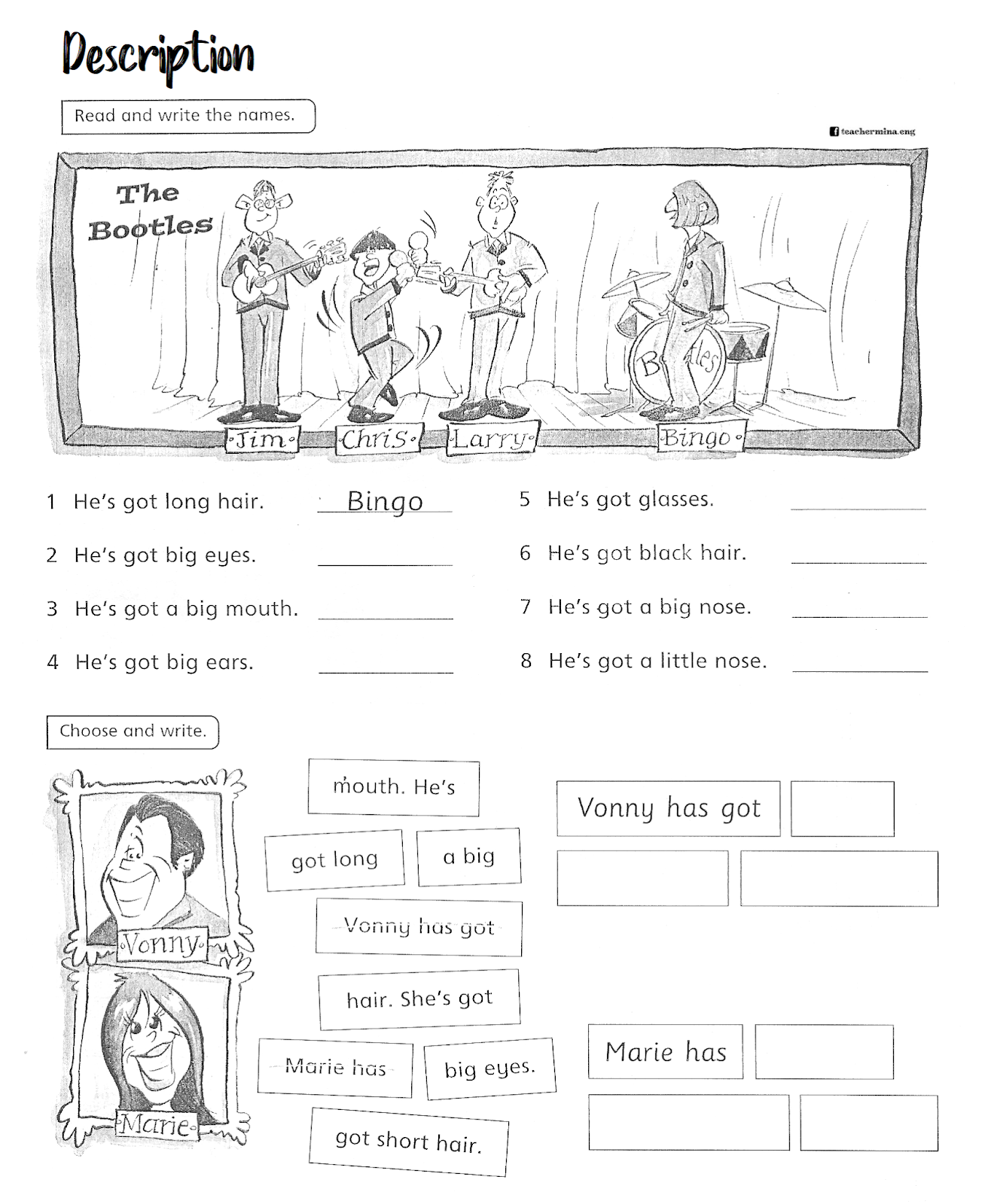 Teachermina: [activity] description