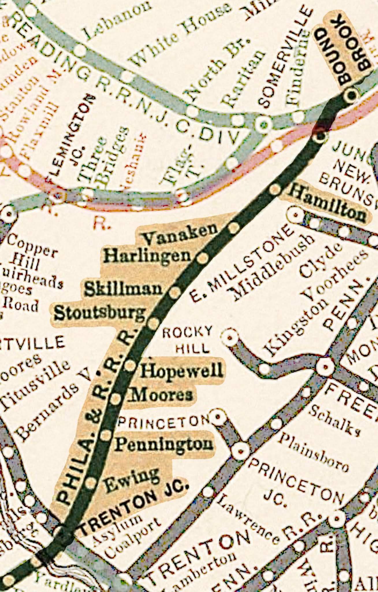 Gillette On Hillsborough The Delaware and Bound Brook Railroad