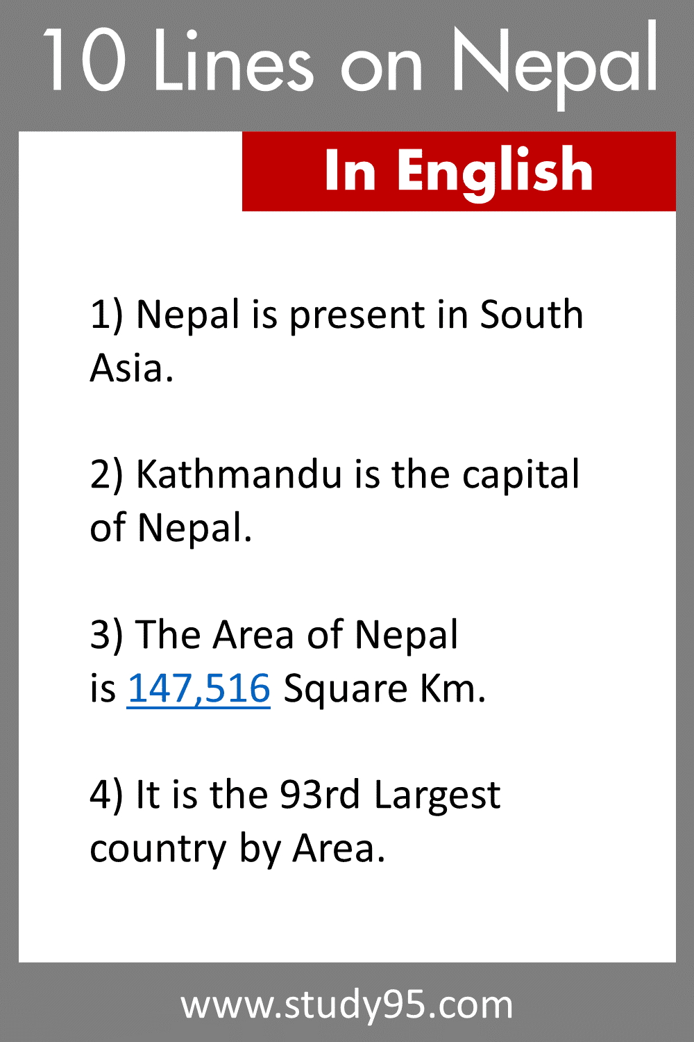 10 Lines on Nepal