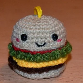 PATRON HAMBURGUESA AMIGURUMI