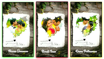 KineMaster Editing Love Romantic WhatsApp Status video Tamil Lyrical Video