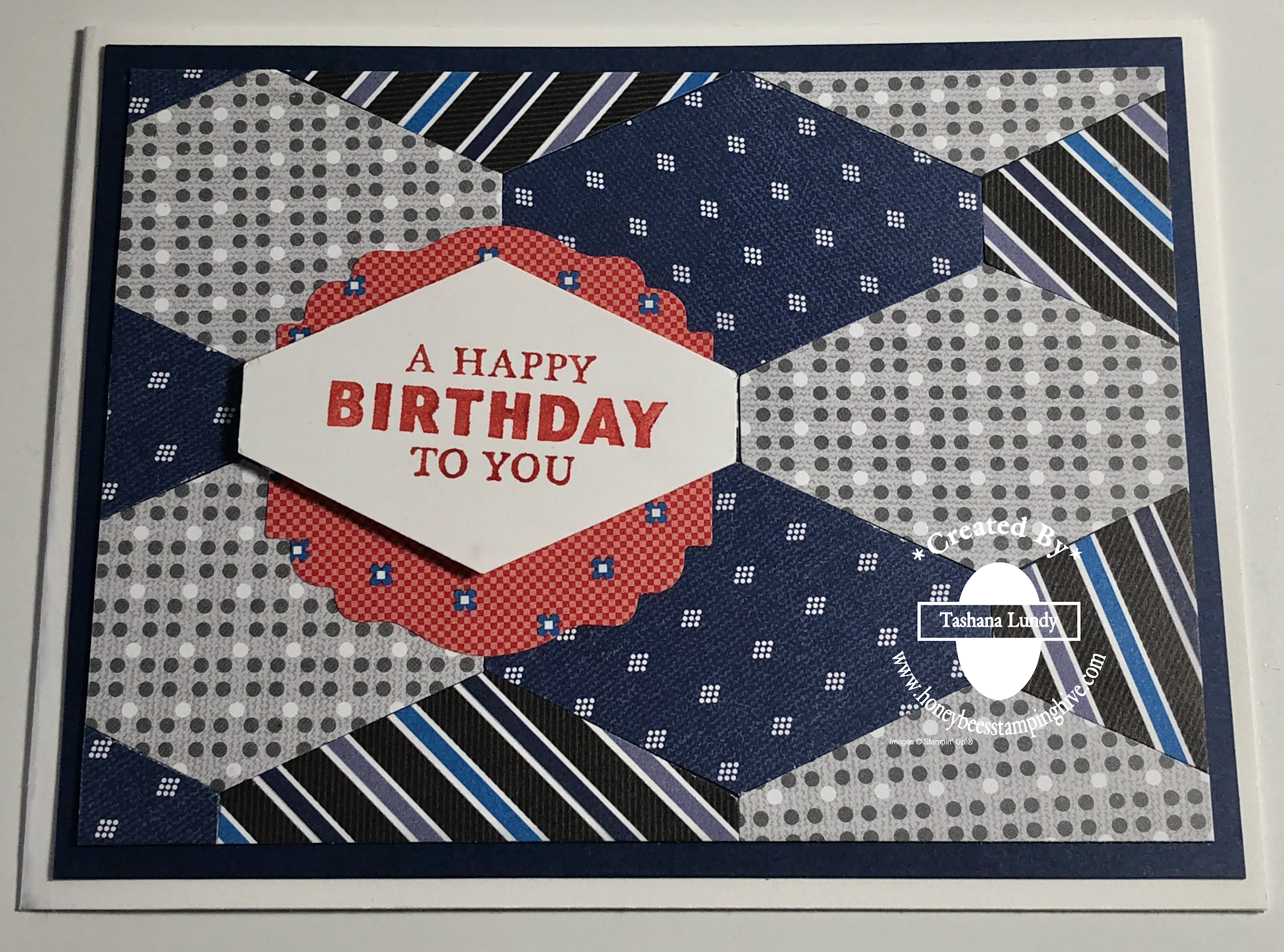 Tailored Tag Punch Birthday Card