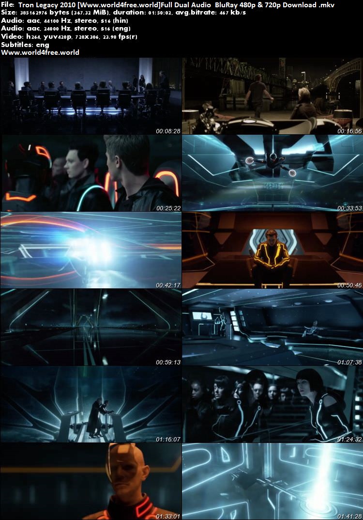 screen shoot of Tron Legacy 2010 Full Dual Audio 350MB BluRay 480p screen shoot of Tron Legacy 2010 Full Dual Audio 350MB BluRay 480p