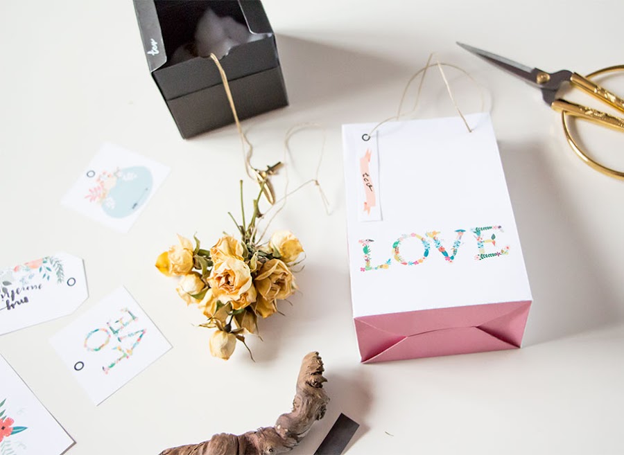 Packaing imprimible San Valentín