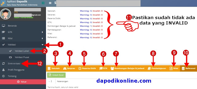 Cara Benar Sinkronisasi Aplikasi Dapodikdasmen Versi  Cara Terbaru Sinkronisasi Dapodik Versi 2021.e