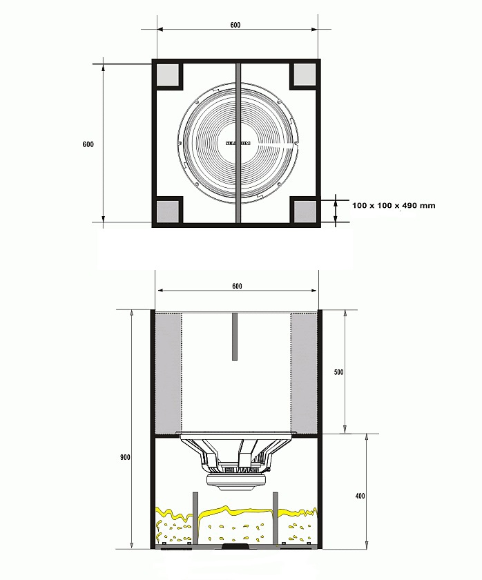 box speaker planar horn