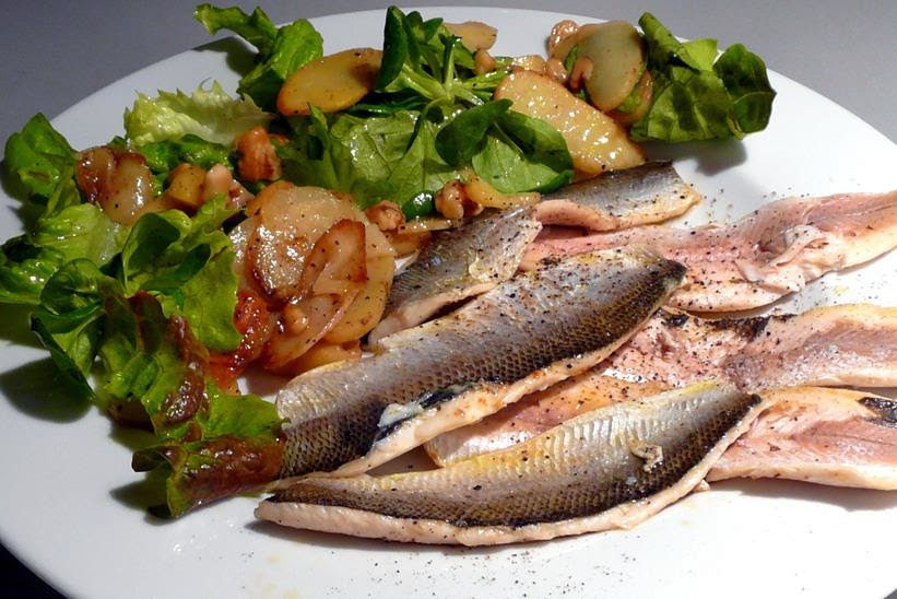 Kulinarische Welten zu Fisch- und Meeresfrucht: Bodenseefelchen mit ...
