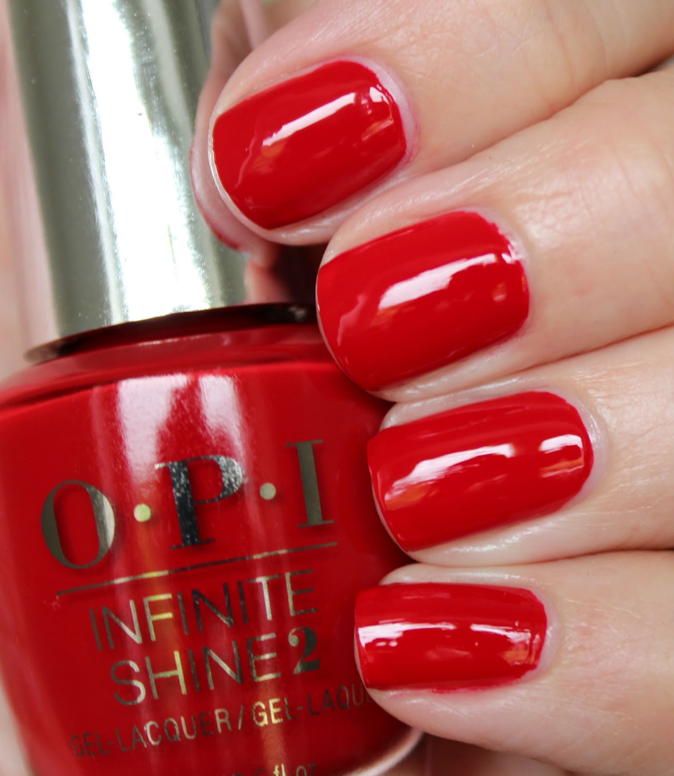 NAILTASTIC OPI Infinte Shine Big Apple Red