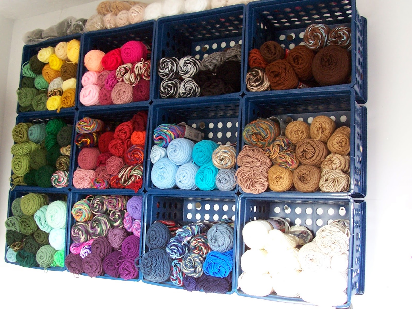 Finally found some good yarn storage for my stash! Now I only need