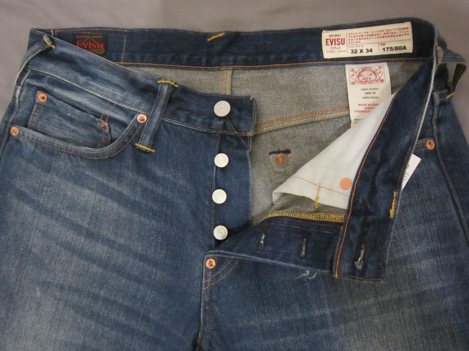 Nurih's Outlet: SOLD! Evisu Jeans Lot 2008 Selvedge - Size 32x34