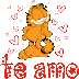 Garfield con corazones