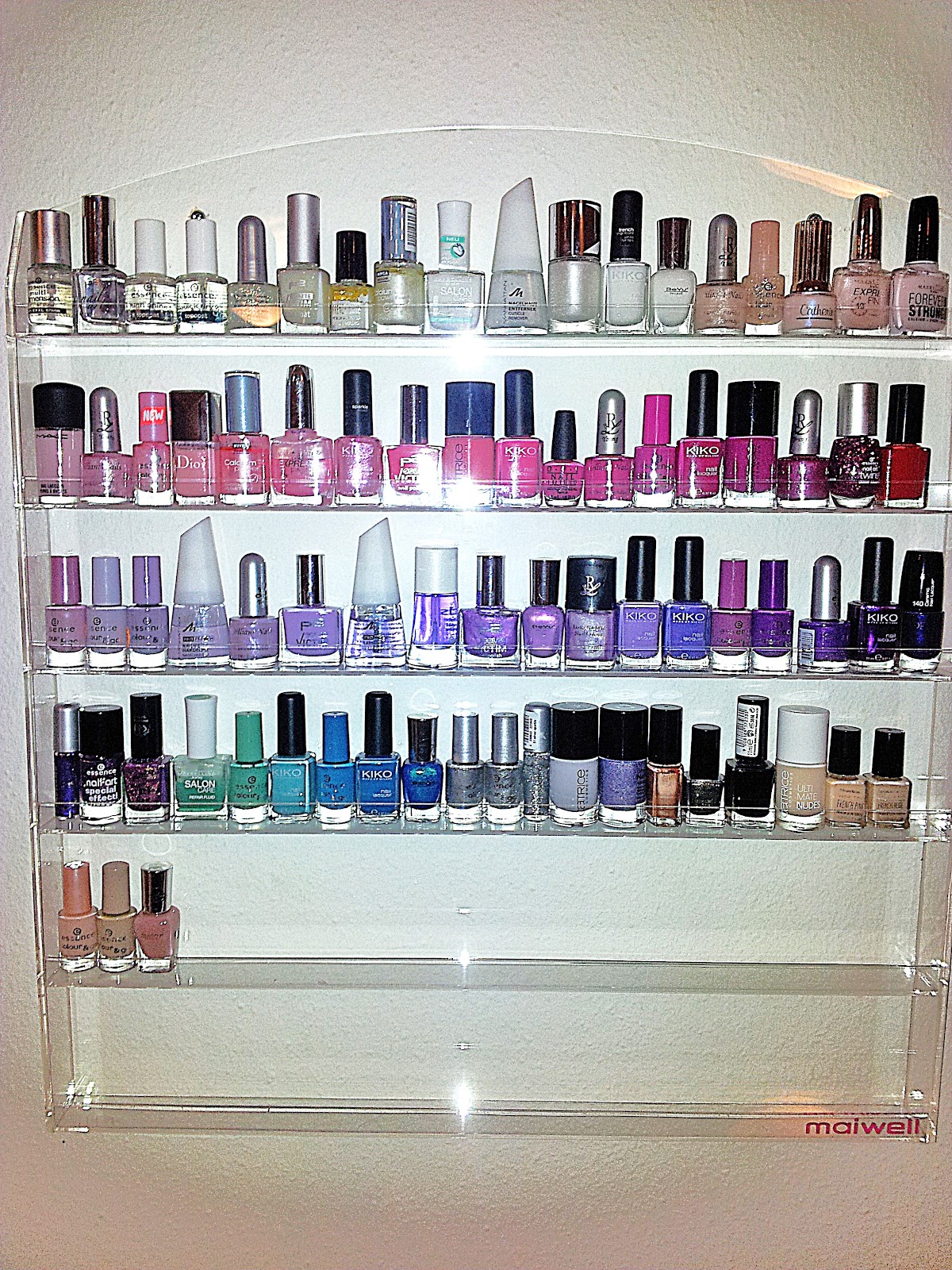 Vickylicious Nagellack Wandregal Umsortiert