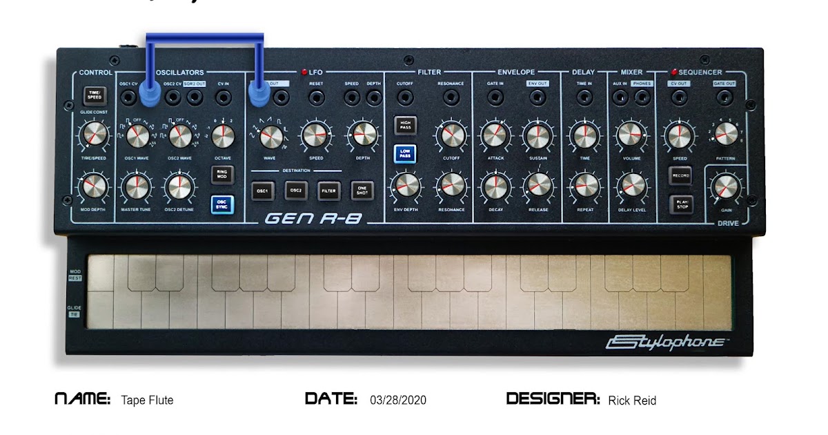 Stylophone Museum: New! A photo-realistic Stylophone GEN R-8 patch sheet