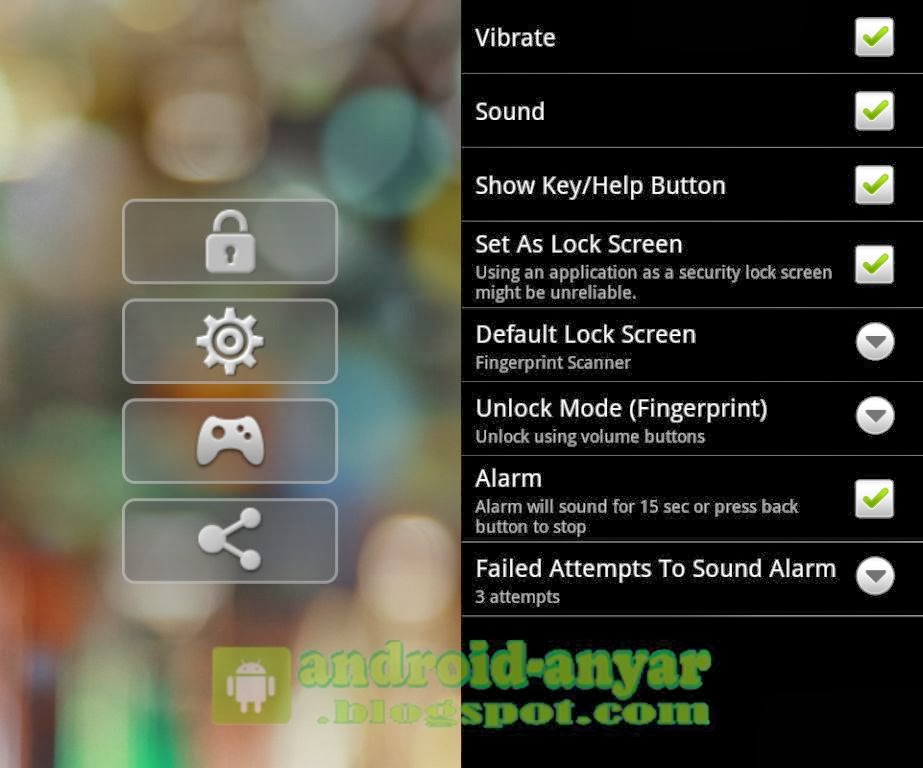 Buat, Ubah & Buka Kunci Telepon Android dengan Sidik Jari