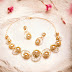 Fancy one gram gold necklace