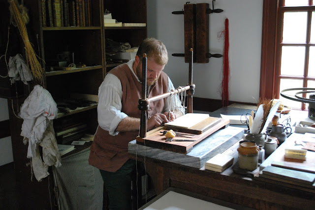 Book maker, Colonial Williamsburg
