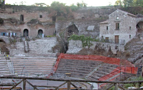 The remains of the Roman theatre at Teano, near Caserta