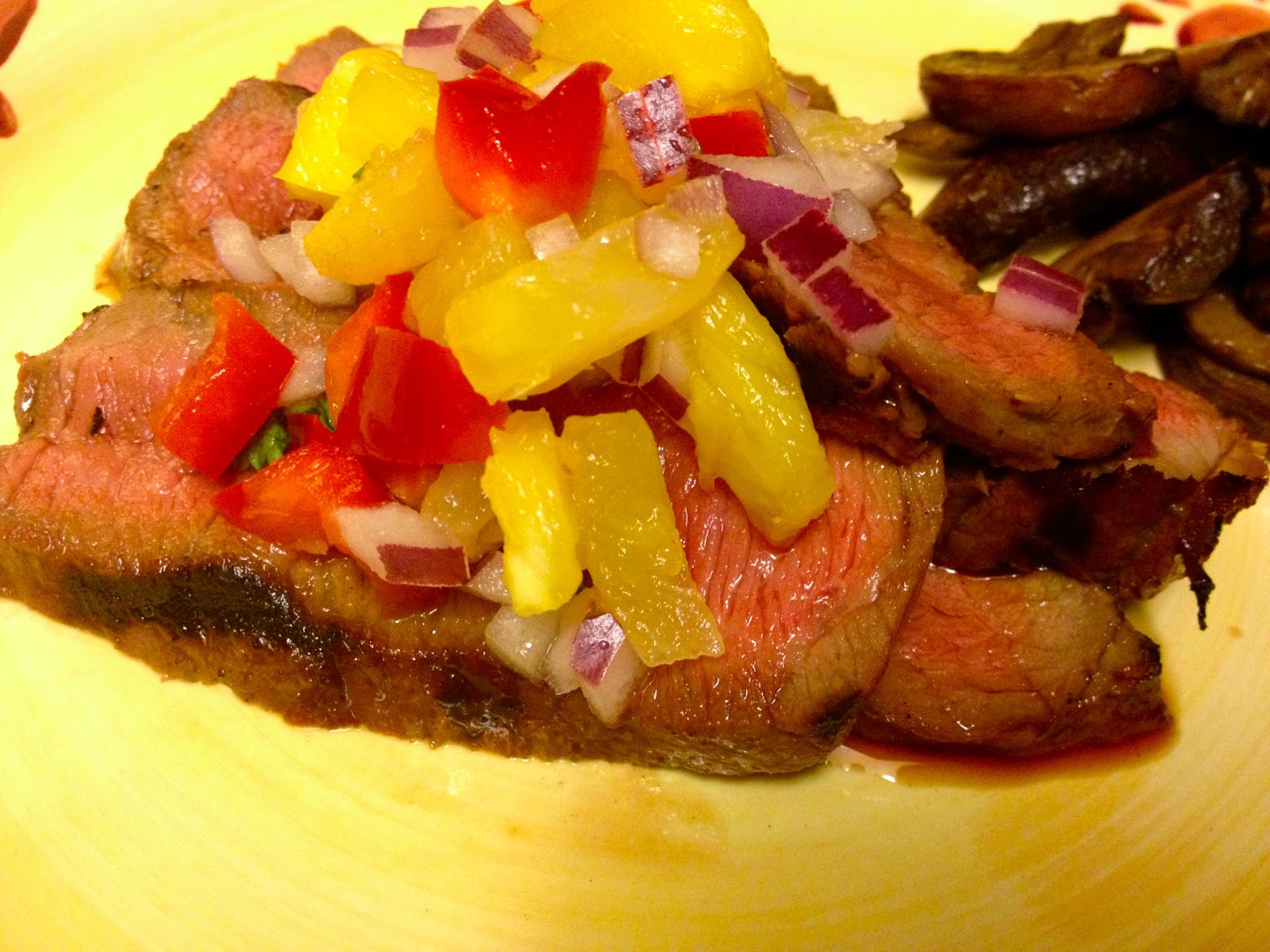 From Pasta to Paleo Grilled Steak with Pineapple Salsa