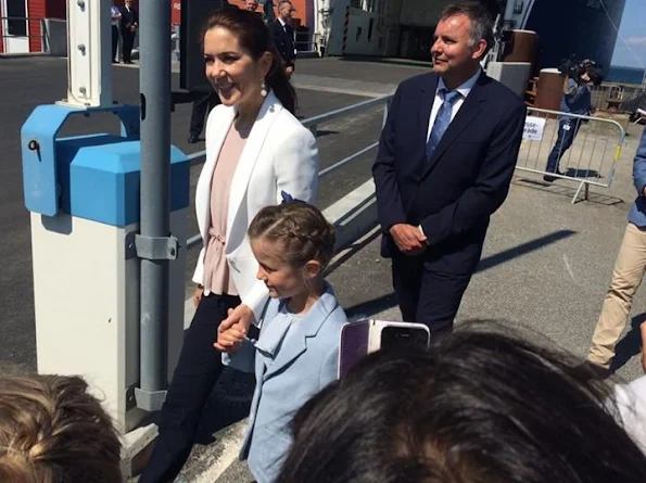 Princess Isabella of Denmark by her mother Crown Princess Mary of Denmark visited a Nature School and Falconry Centre